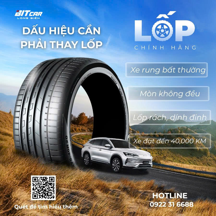 🧐Dấu hiệu nhận biết thời điểm nên thay lốp xe ô tô💥